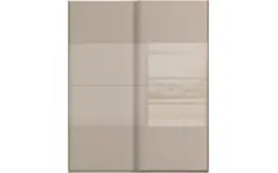 Goossens kledingkast finca combi glans mat glas bruin hoogwaardig meubelplaat - 8244383-{merk}-finca-combi-sts-bruin-schuifdeuren-02